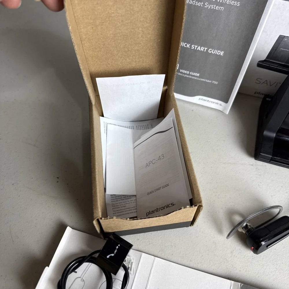 Plantronics SAVI 745 Wireless Headset (W745) Black Remote Work From Home Setup